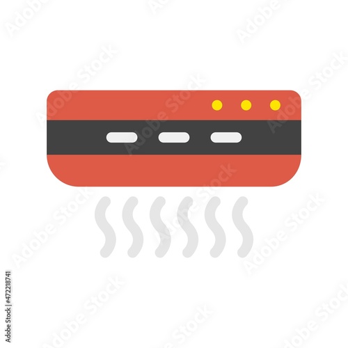 Air Conditioner Flat Vector Icon Design