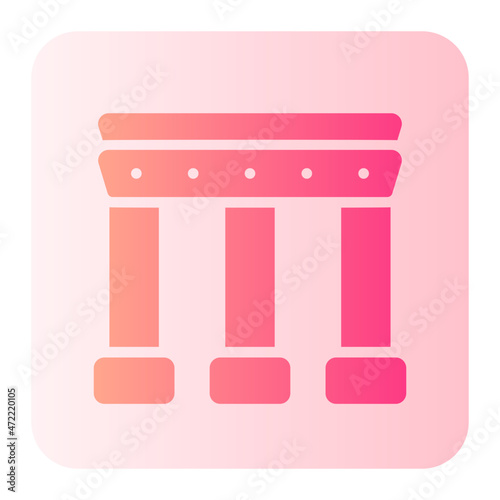 Brandenburg Gate gradient icon