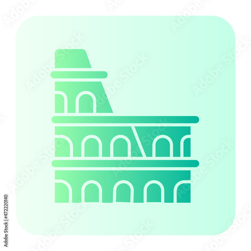 Colosseum gradient icon