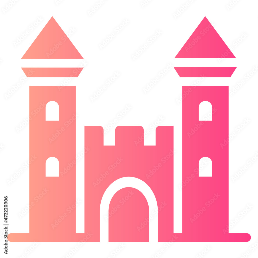 Castle gradient icon