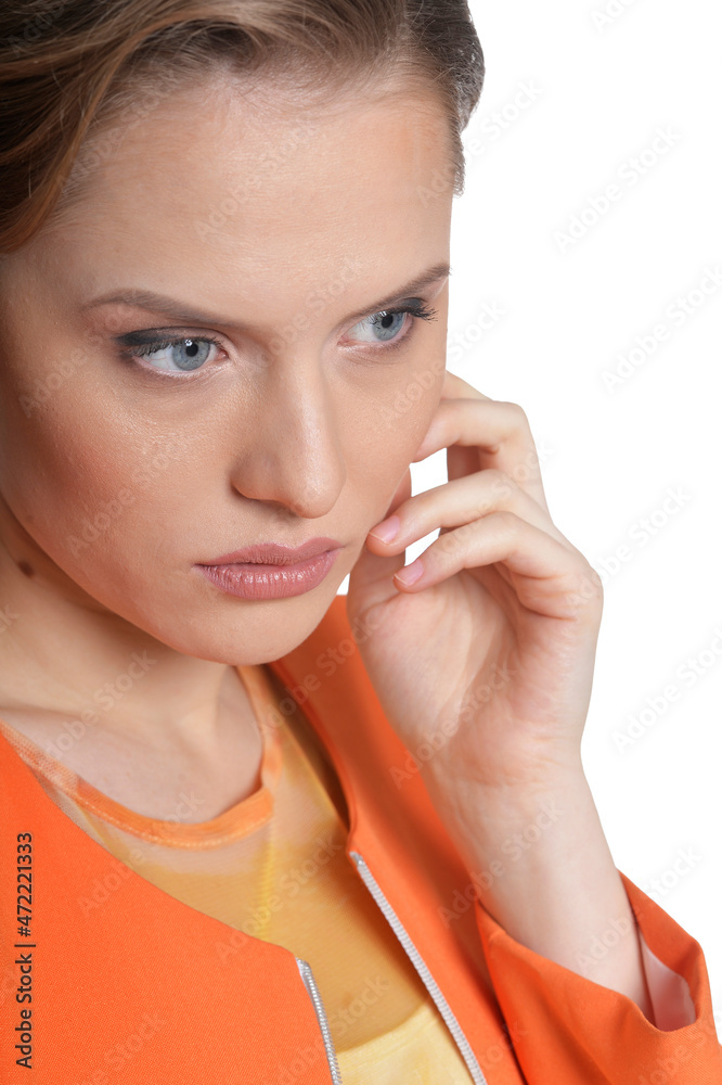 Close up portrait of beautiful young woman Close up portrait of beautiful young woman