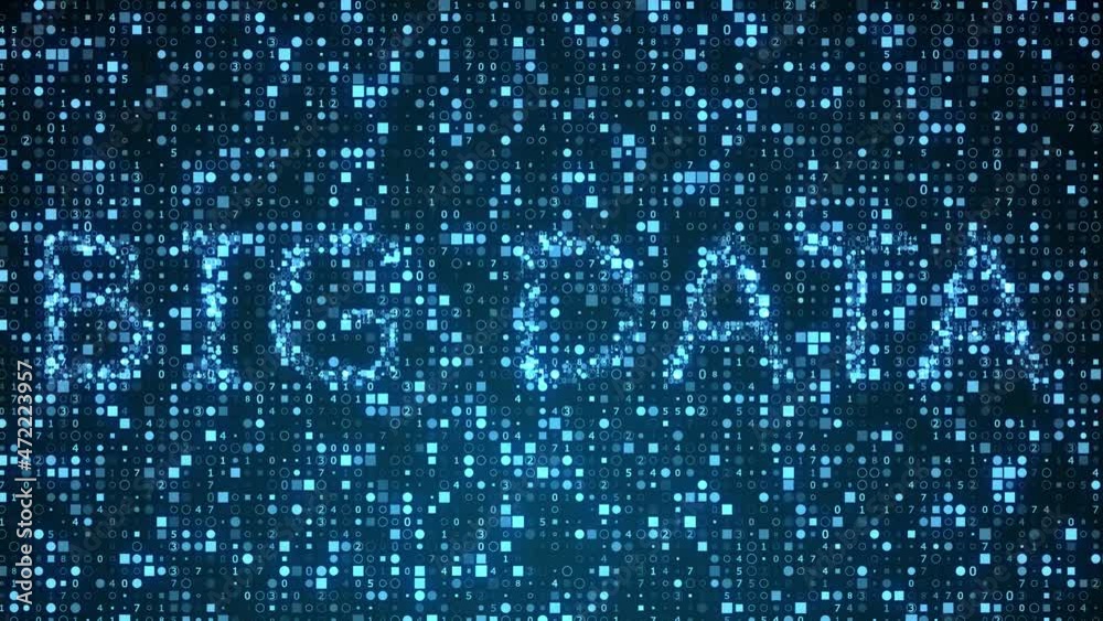 dynamic background of coded numbers with the appearance of the inscription big data dynamic background of coded numbers with the appearance of the inscription big data