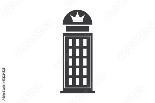 British telephone icon on white background for website, application, printing, document, poster design, etc. vector EPS10
