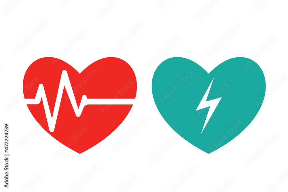 AED icon. Emergency defibrillator sign or icon on white background for website, application, printing, document, poster design, etc. vector EPS10 AED icon. Emergency defibrillator sign or icon on white background for website, application, printing, document, poster design, etc. vector EPS10