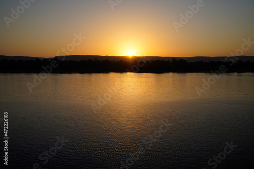 Sunset in Nile River  2021.