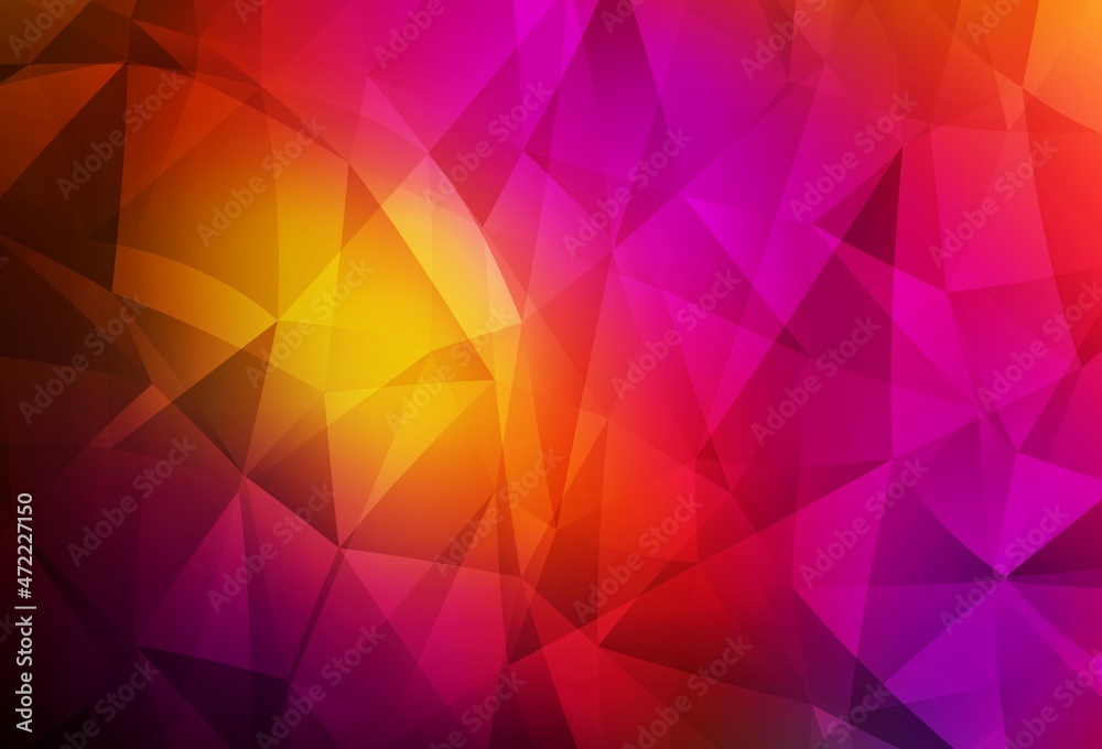 Dark Pink, Red vector abstract mosaic backdrop. Dark Pink, Red vector abstract mosaic backdrop.