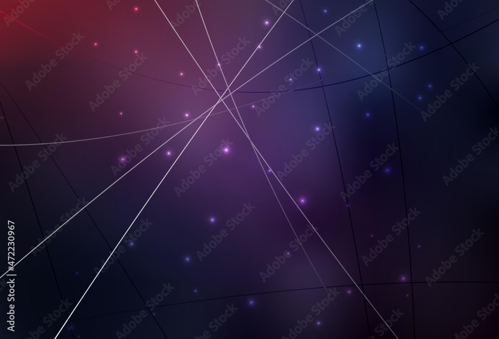 Dark Purple vector background with circles and triangles. Dark Purple vector background with circles and triangles.