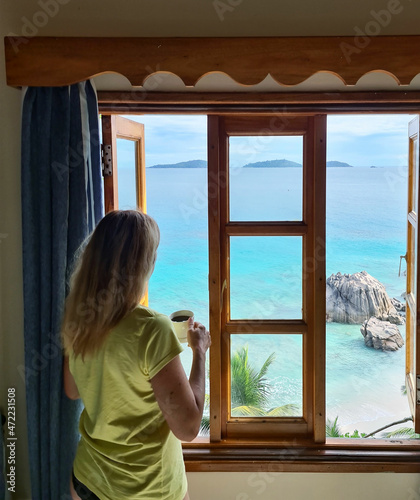 ocean view from the honeymoon suit in Mahé holiday in seychelles