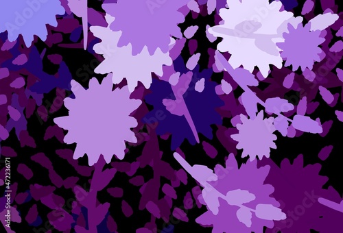 Light Purple, Pink vector pattern with random forms.