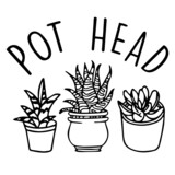 pot head logo inspirational quotes typography lettering design