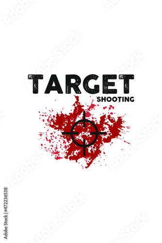 Shooting T-Shirt Design Target Shooting.