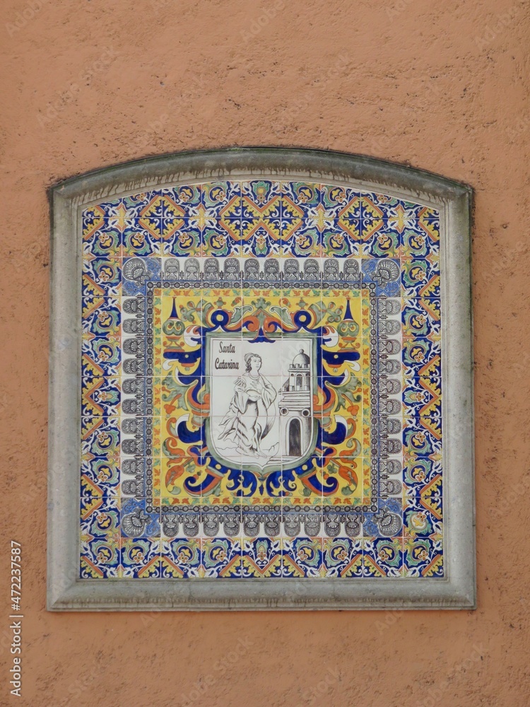 mexican tile of santa Catarina, Mexico city