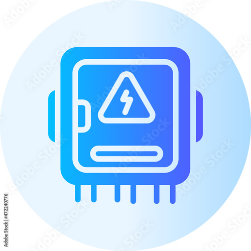 fuse box gradient icon