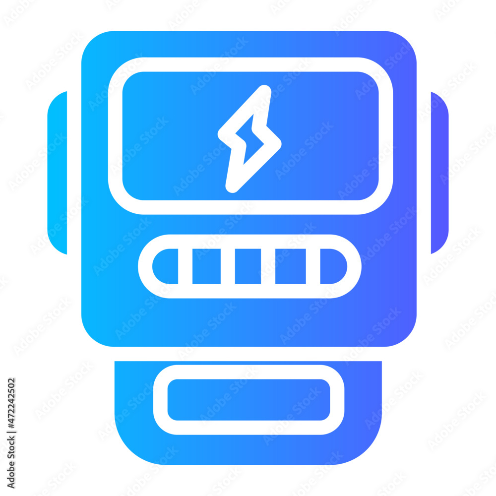 electric meter gradient icon electric meter gradient icon