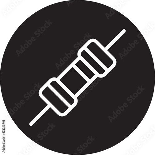 resistor glyph icon
