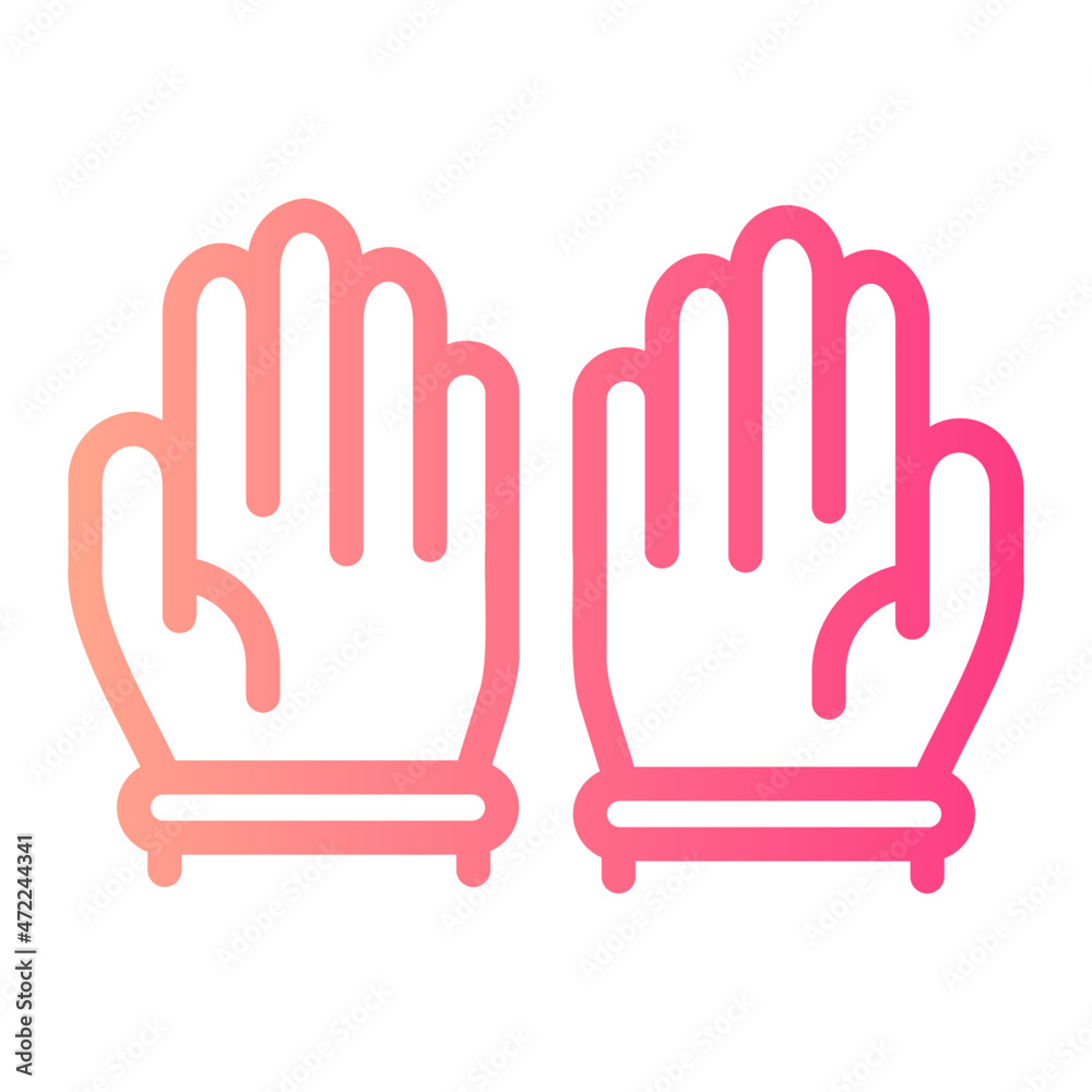 glove gradient icon glove gradient icon