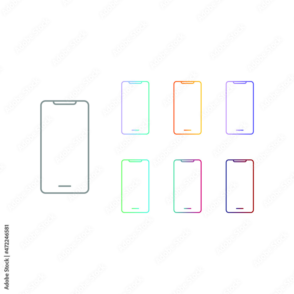 Mobile phone icon. Smartphone symbol. Vector illustration logo