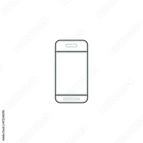 Mobile phone icon. Smartphone symbol. Vector illustration logo