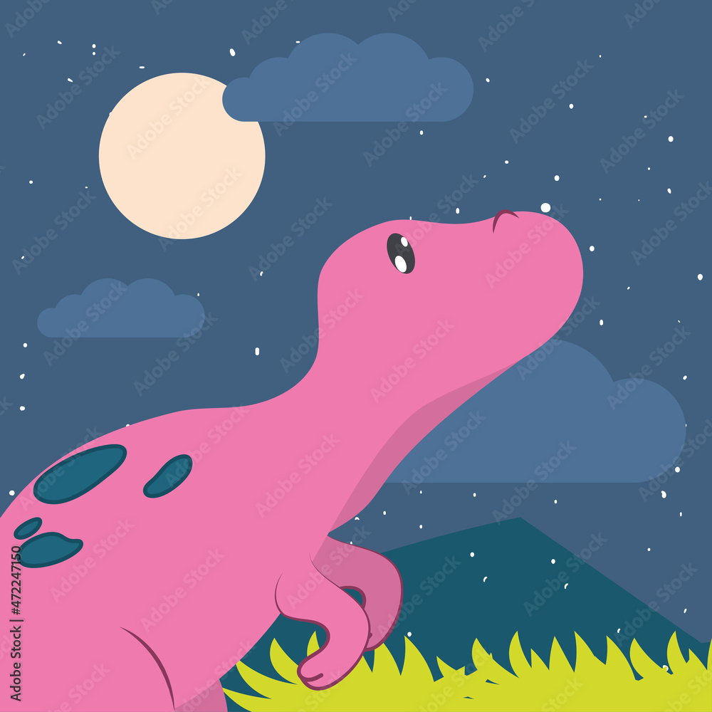 pink velociraptor card