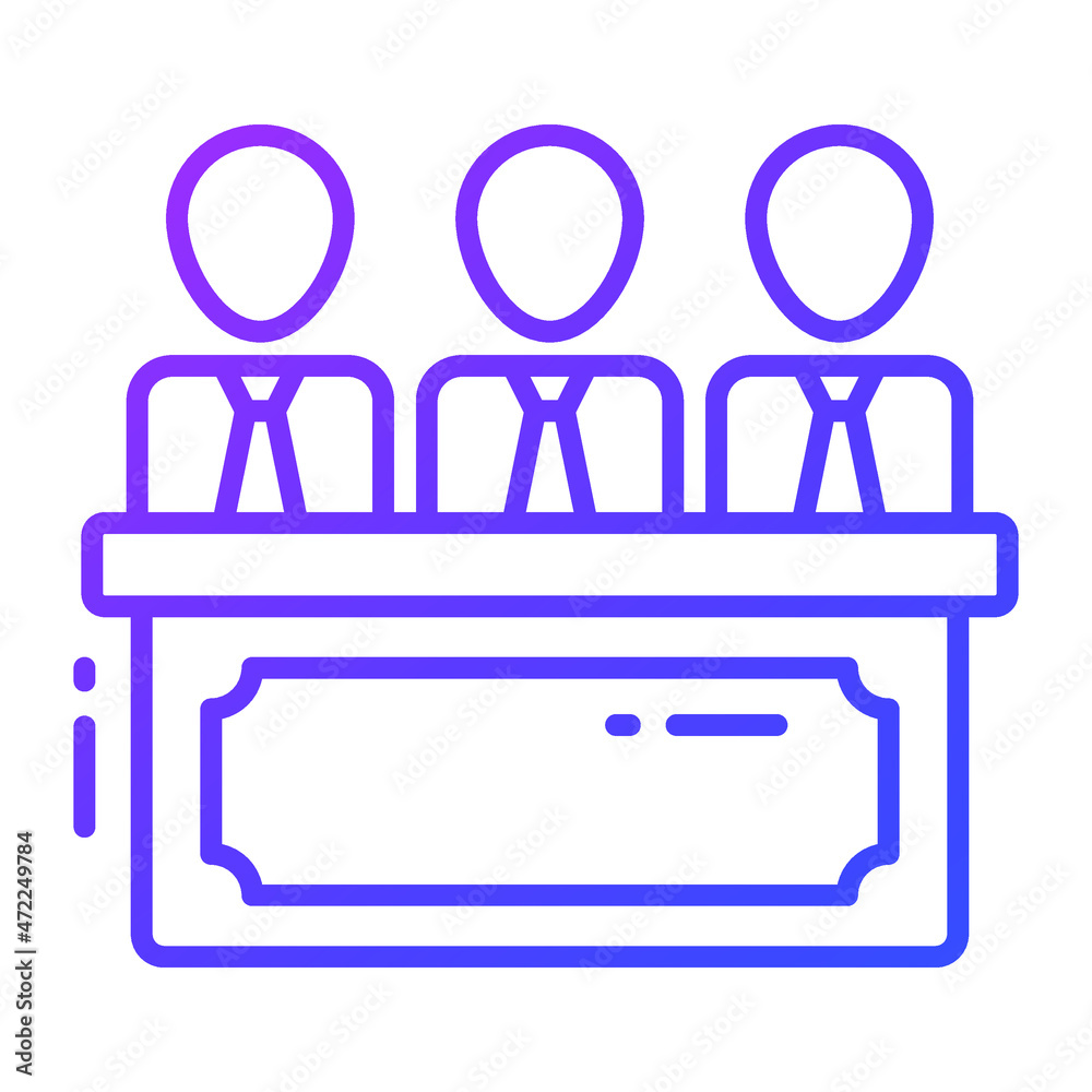 jury Copyright law, intellectual property icon jury Copyright law, intellectual property icon