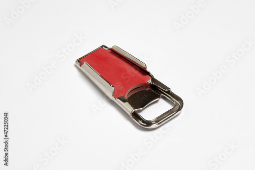 Beer bottle opener isolated on white background.High resolution photo.