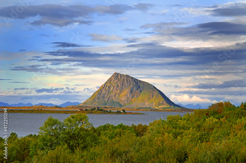 Gimsoy (Gimsøy) island in Lofoten archipelago, Nordland county, Norway  photo