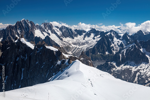 Fényképezés View from the Aiguille du Midi