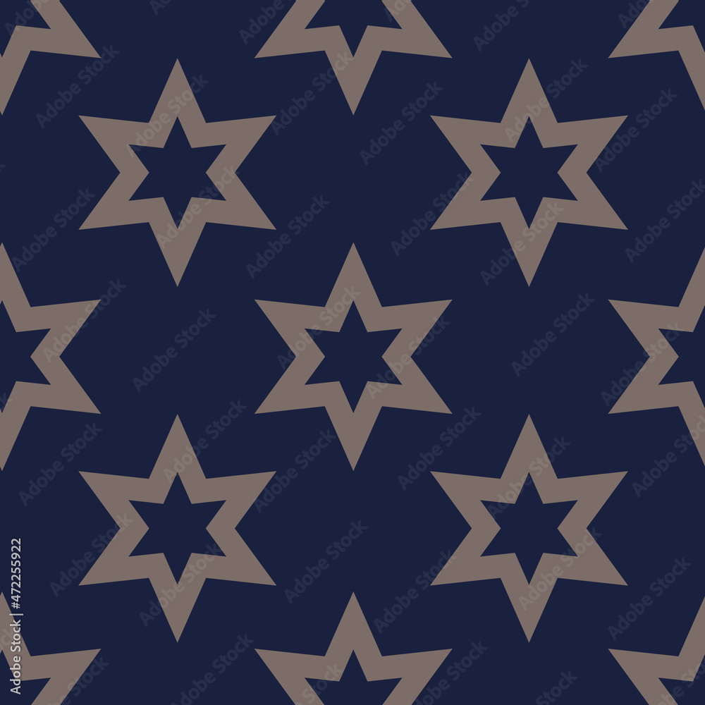 vector basic stars allover blue seamless pattern background vector basic stars allover blue seamless pattern background