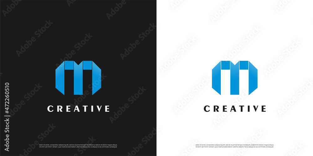 letter M logo design, Minimalist M initial based vector icon letter M logo design, Minimalist M initial based vector icon