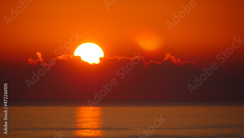 Sunrise over sea. Morning seascape. © anetlanda