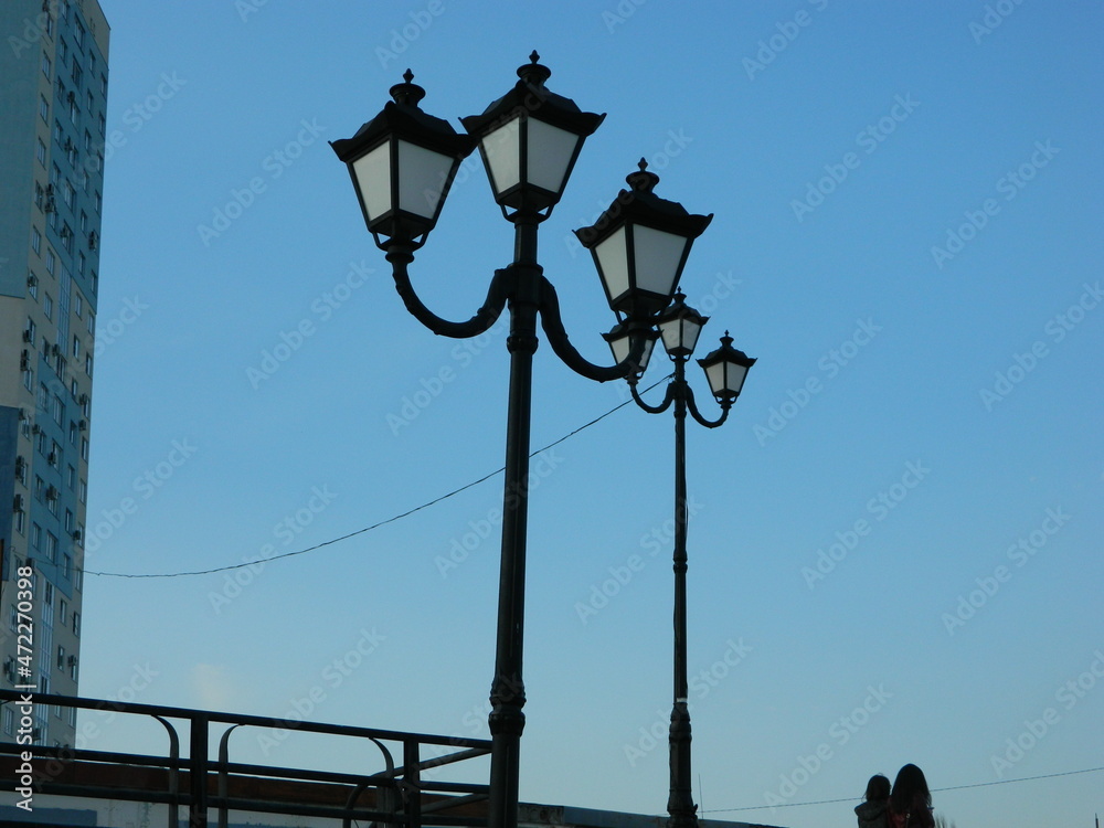 Obraz premium Lamppost against the sky