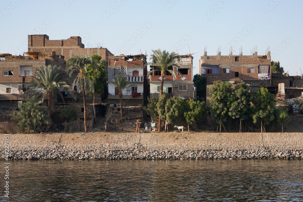 Fototapeta premium Sunset in Nile river, 2021.