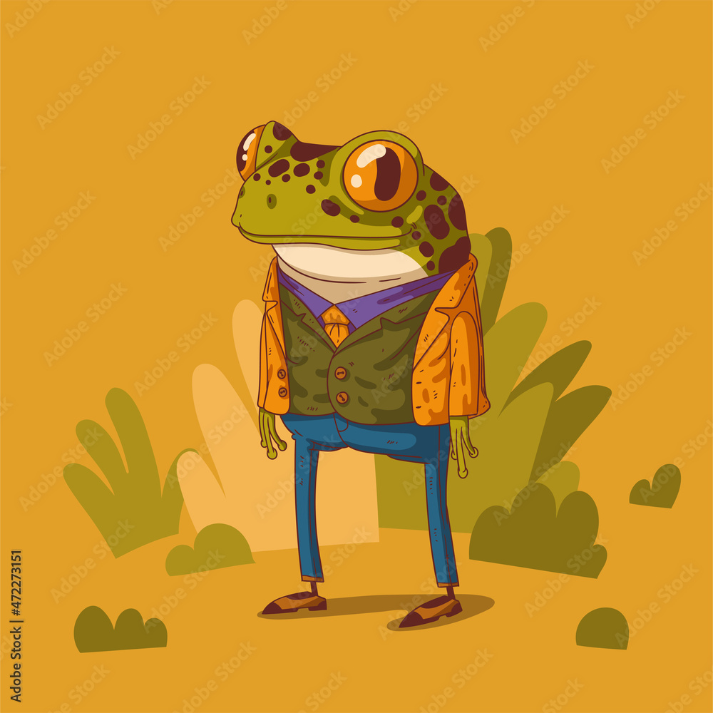 Cartoon Frog Graphics Vector Art & Graphics | freevector.com
