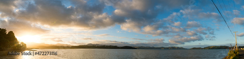 Sunset in New Zealand Bay