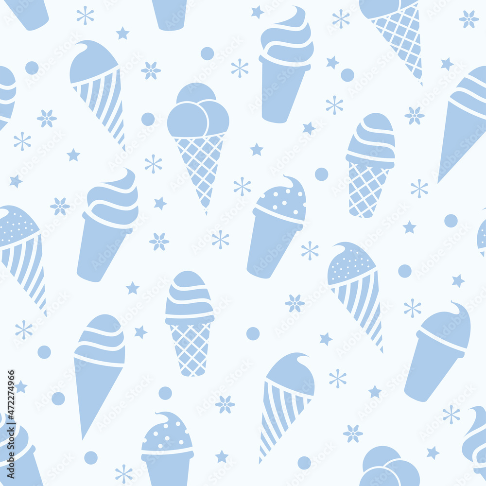 vector seamless icecream pattern vector seamless icecream pattern