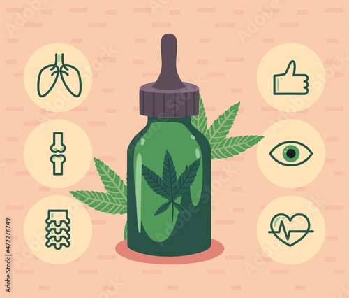 cbd cannabis illustration