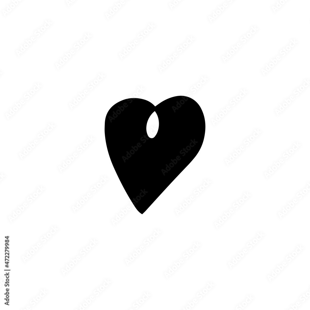 Simple heart element for decorative design. Vector illustration. Simple heart element for decorative design. Vector illustration.