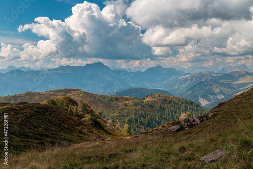 September is the best month for trekking in the beautiful Carnic Alps, Friuli-Venezia Giulia, Italy