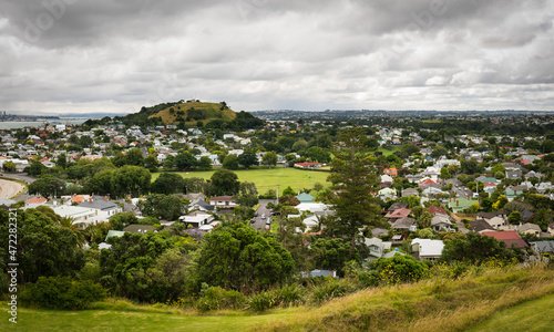 Auckland Panorama from the hill. New Zealand