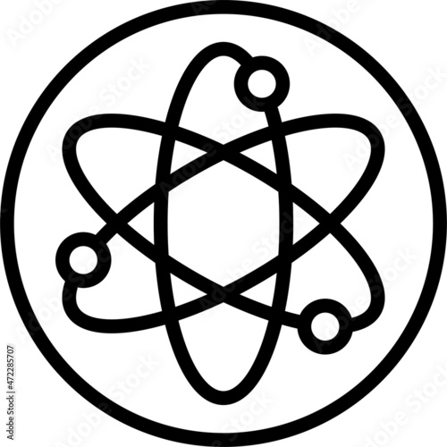 Sulfate free label line icon, vector illustration