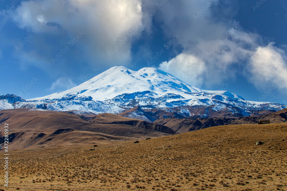 Mountain Elbrus. Russia. Caucasus. Height 5642 meters. Mountain Elbrus. Russia. Caucasus. Height 5642 meters.