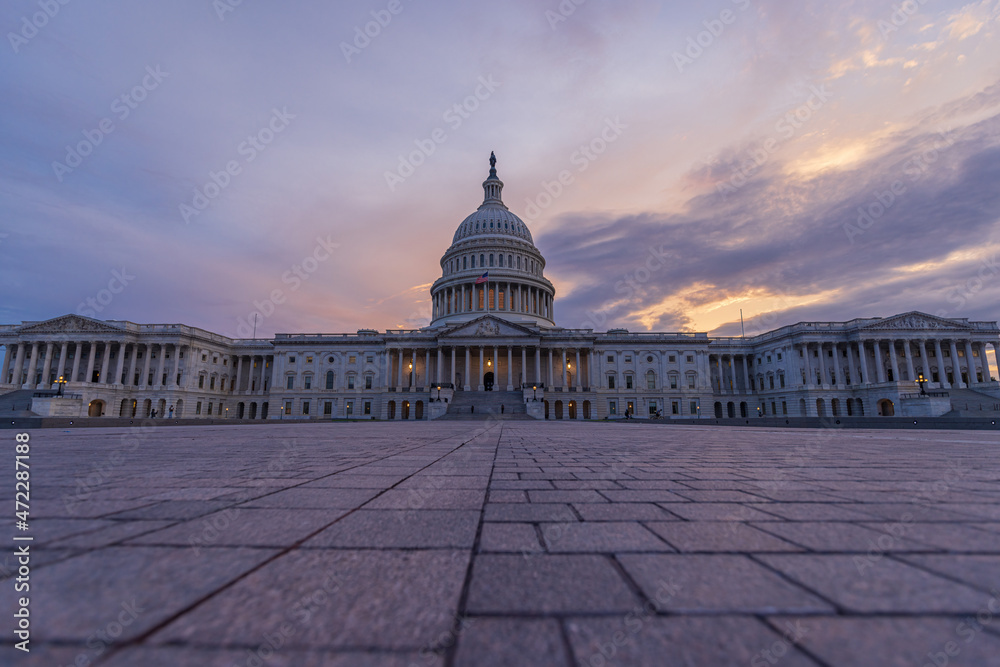 Capitol Hill during blue hour, Washington D.C.