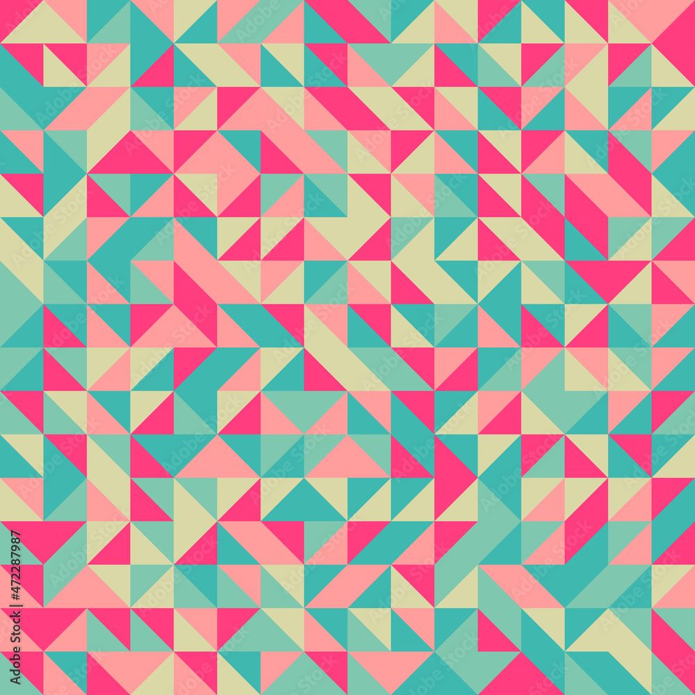 Abstract Geometric Pattern generative computational art illustration