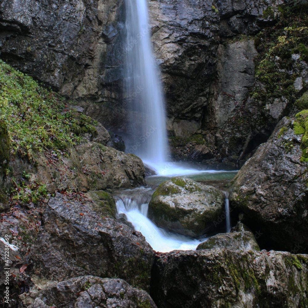 Obraz premium Wasserfall, Langzeitbelichtung