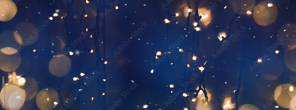 Beautiful Holiday Panoramic Header Background with highlight