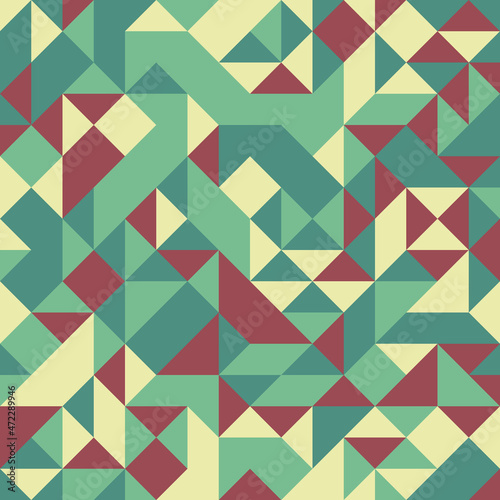 Abstract Geometric Pattern generative computational art illustration