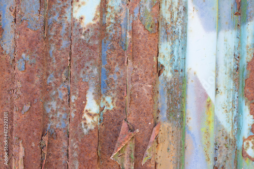 Rusty metal door texture