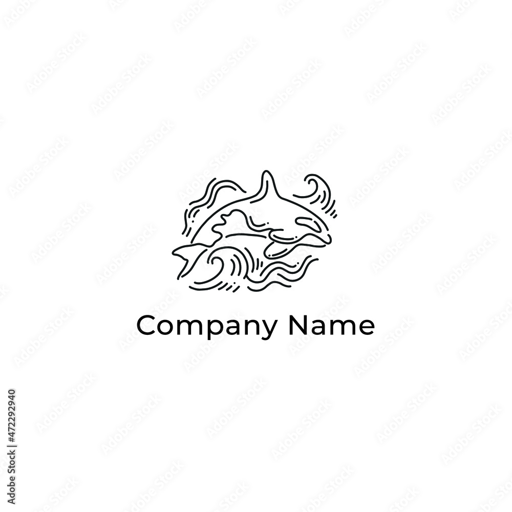 logo line art dolphin for company logo line art dolphin for company