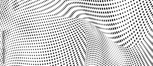 The halftone texture is monochrome. Vector chaotic background