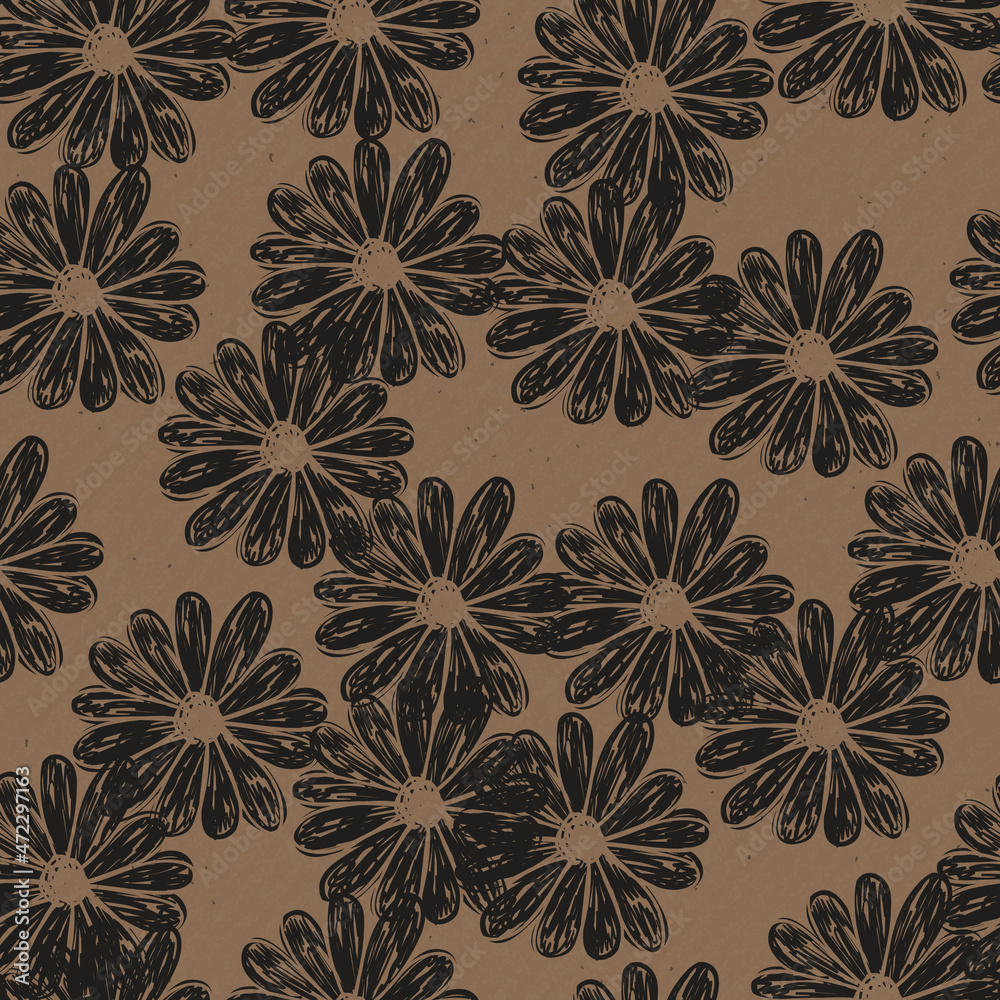 Obraz premium Vector seamless texture of craft paper background